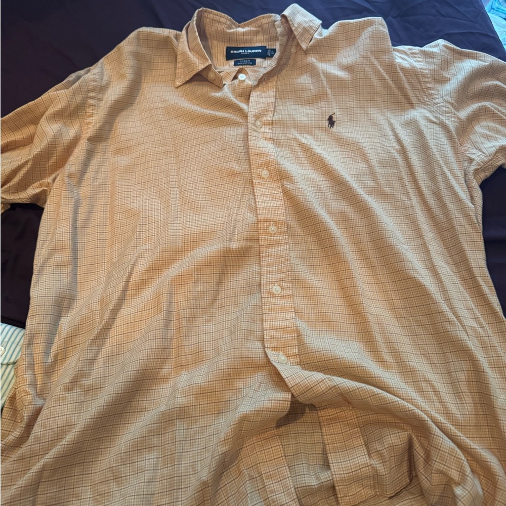 Ralph Lauren Tan Casual Button Down Shirt